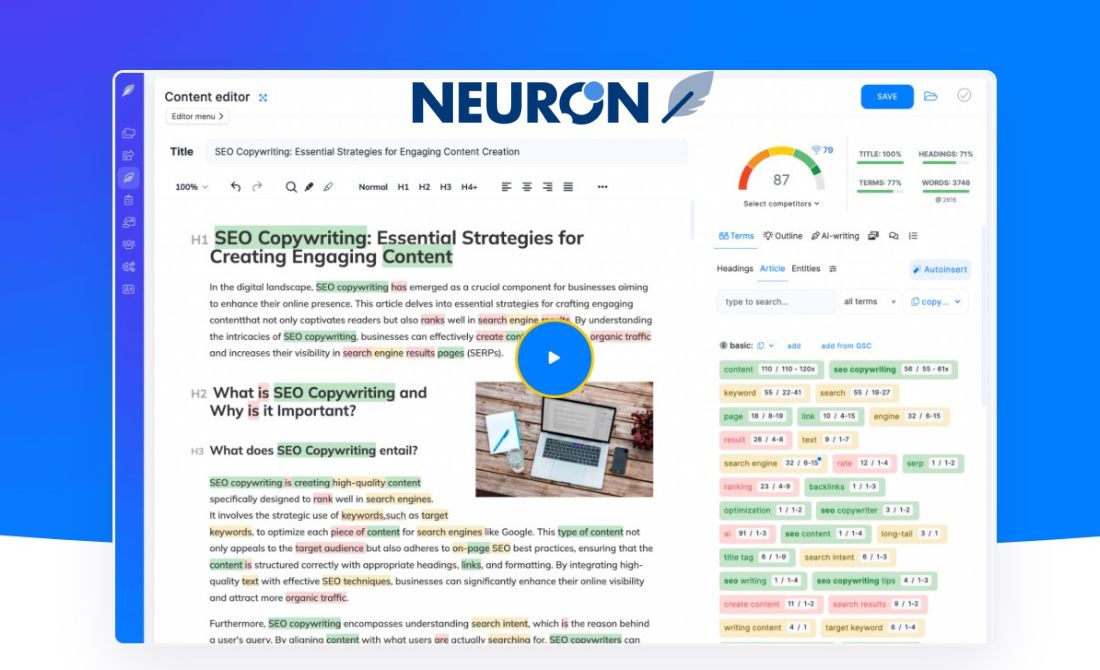 NeuronWriter Lifetime Deal